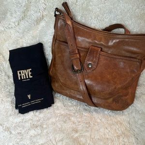 Genuine leather Frye crossbody purse